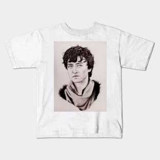 Mordred - edited pencil drawing Kids T-Shirt